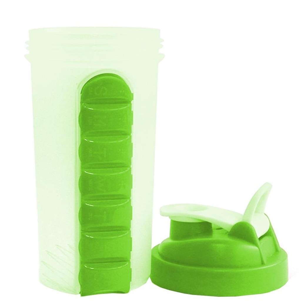 Imagem 3 do produto Garrafa Squeeze Gold Sports Mixer e Porta Comprimido - 750ml