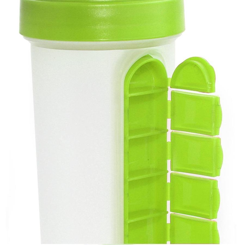 Imagem 4 do produto Garrafa Squeeze Gold Sports Mixer e Porta Comprimido - 750ml