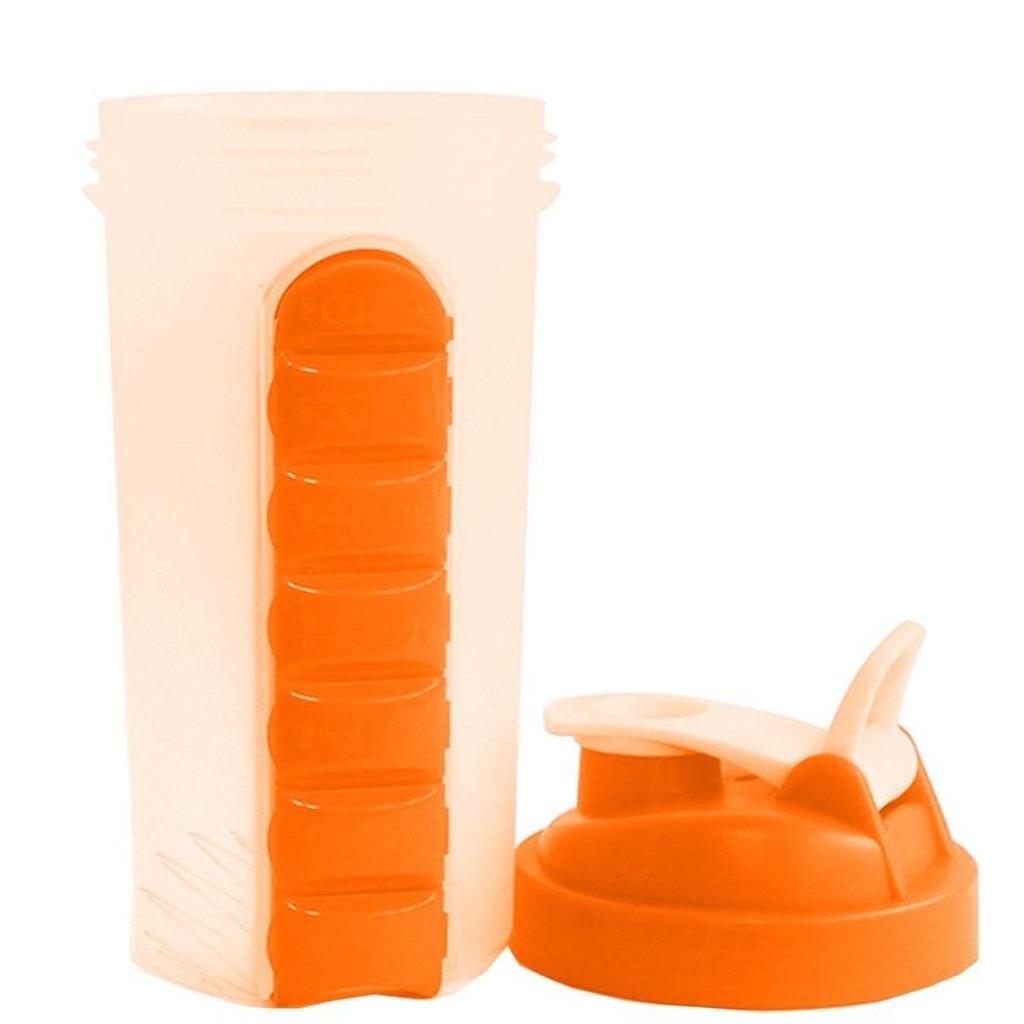 Imagem 3 do produto Garrafa Squeeze Gold Sports Mixer e Porta Comprimido - 750ml