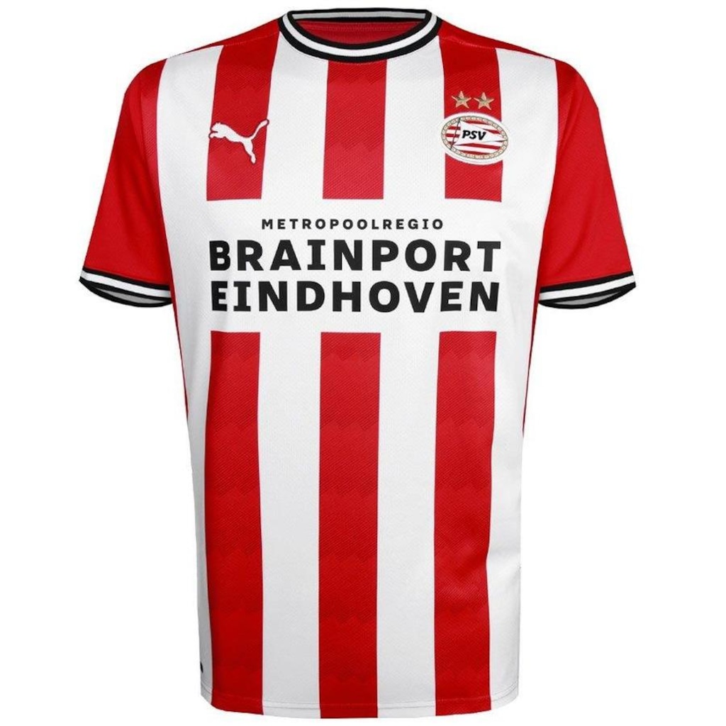 Camiseta PSV Eindhoven I Puma Torcedor - Masculina - Foto 1