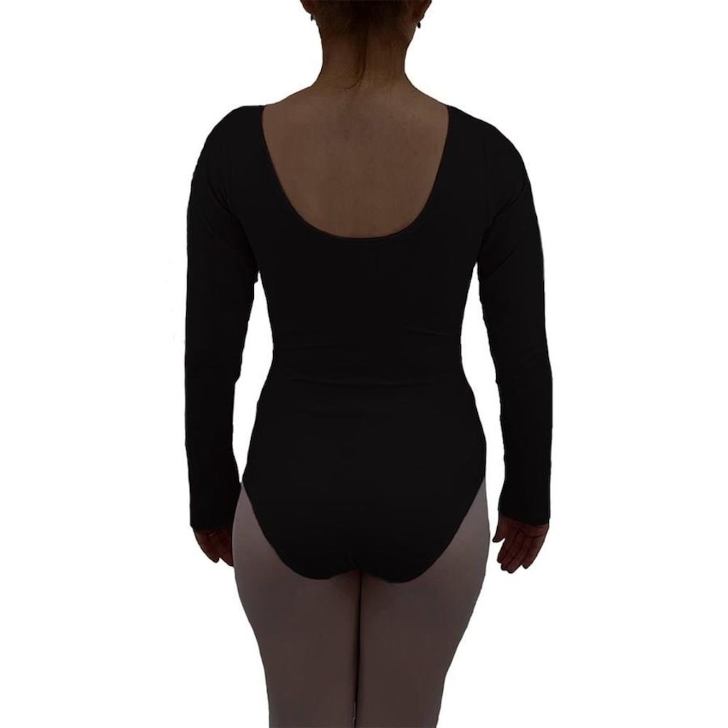 Imagem 3 do produto Collant para Ballet Ritmus Manga Longa Juliana - Adulto