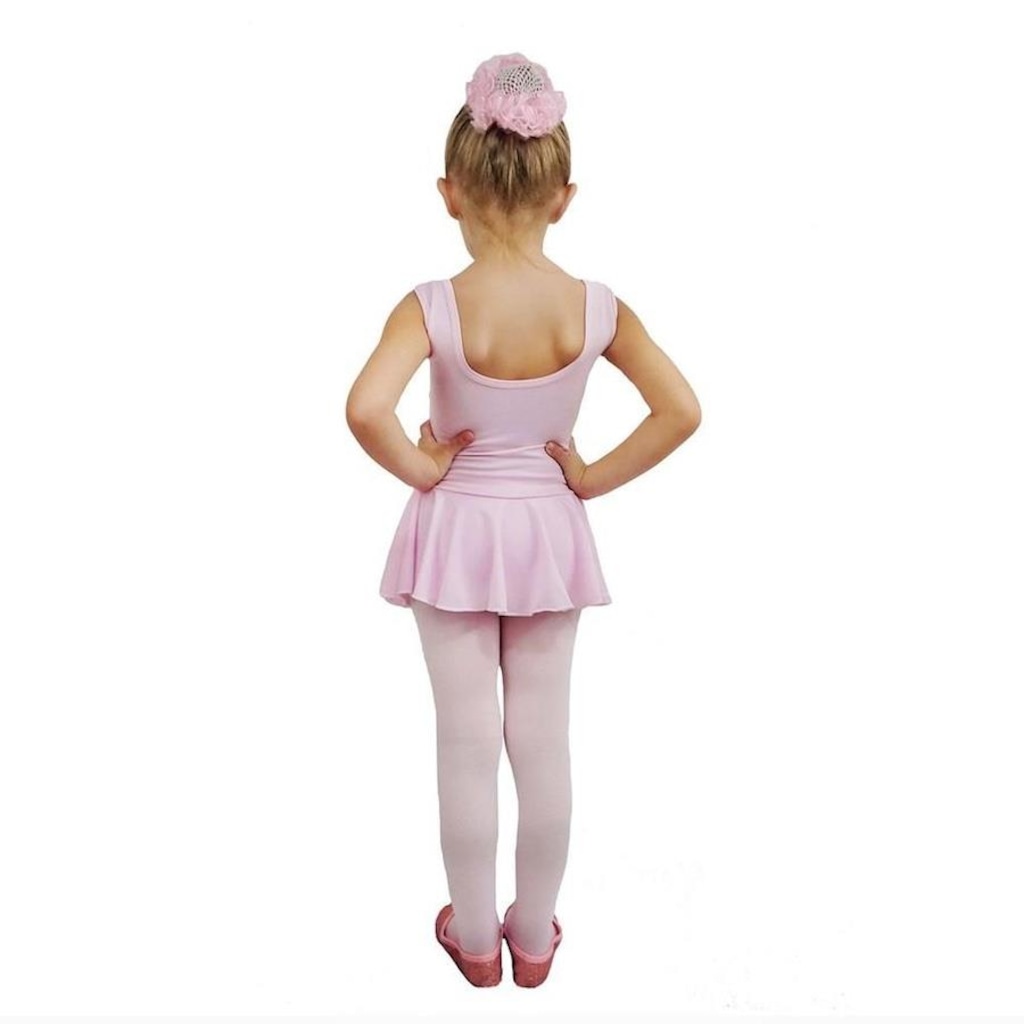 Imagem 2 do produto Collant para Ballet com Saia Ritmus Regata Aurora - Infantil
