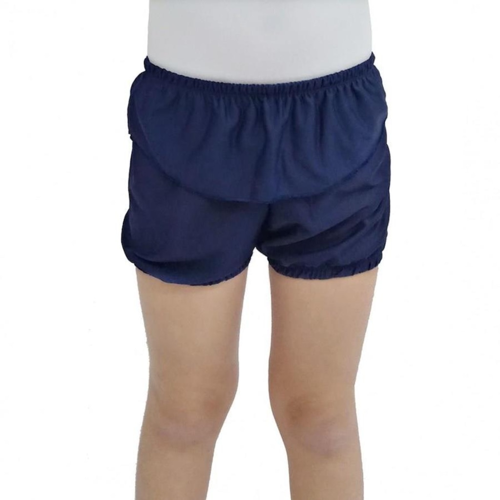 Short Ballet Ritmus Com Babado Jersey - Adulto