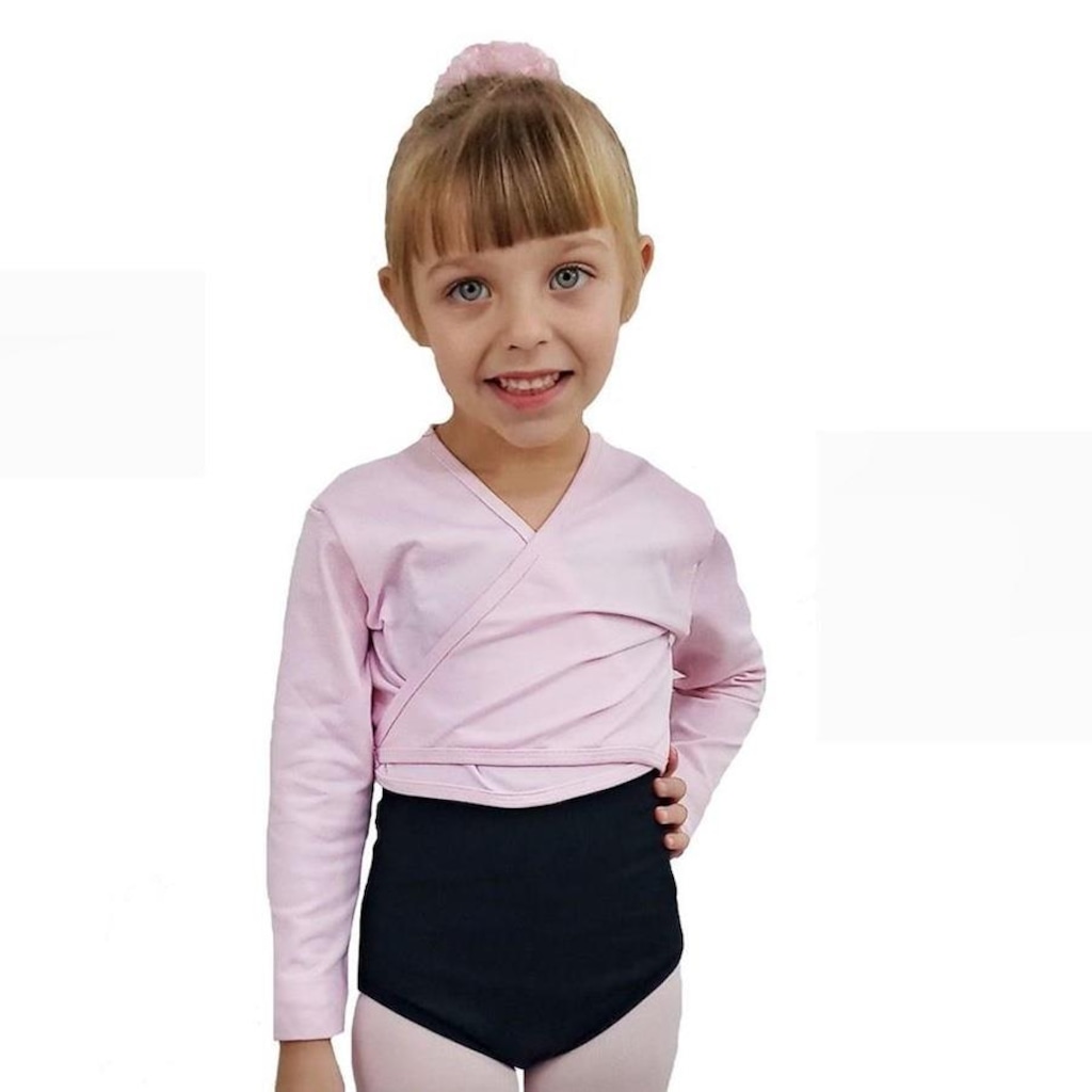Bolero Ballet Casaquinho Ritmus Transpassado Poliamida - Infantil