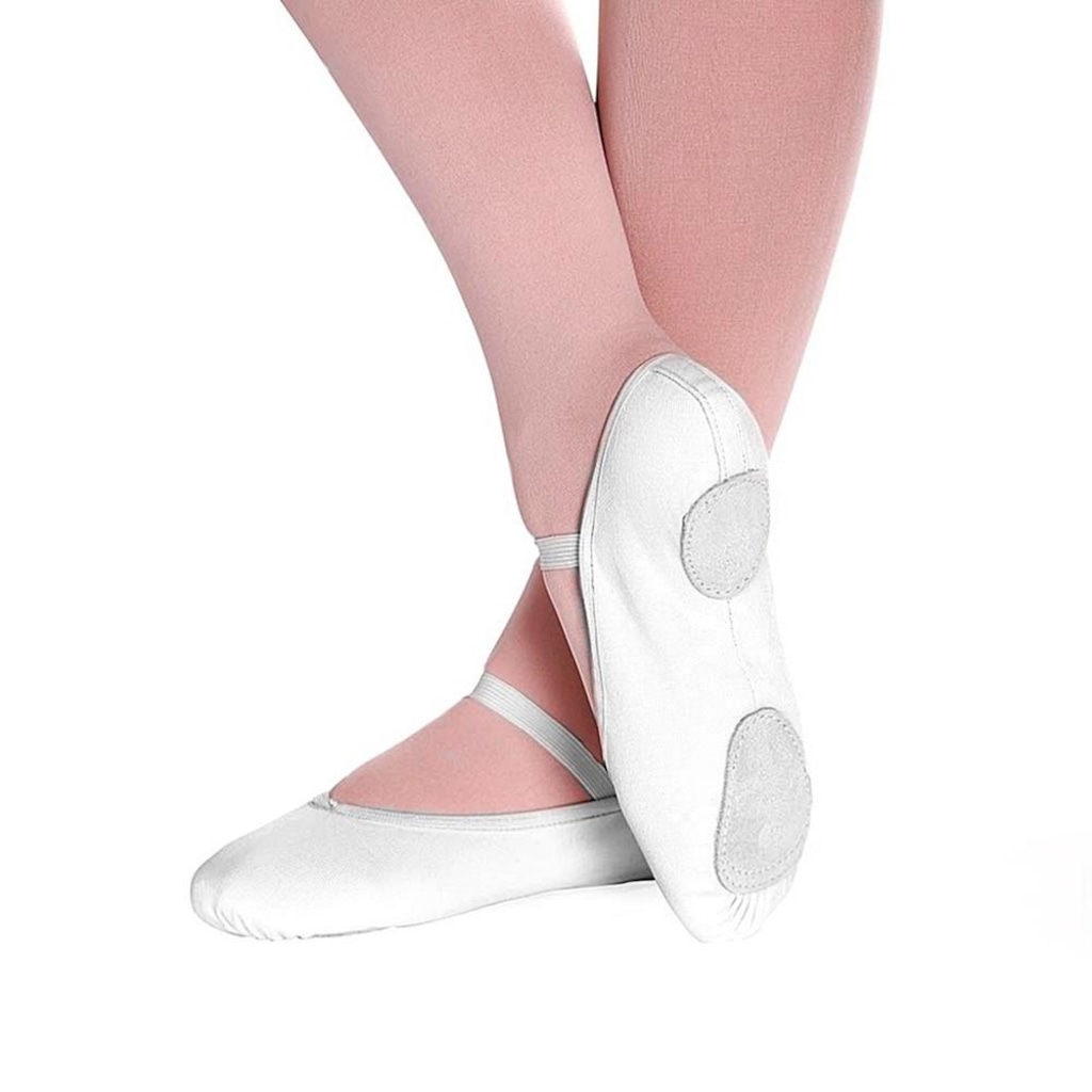 Sapatilha Só Dança Meia Ponta F-23 Lona para Ballet - Adulto
