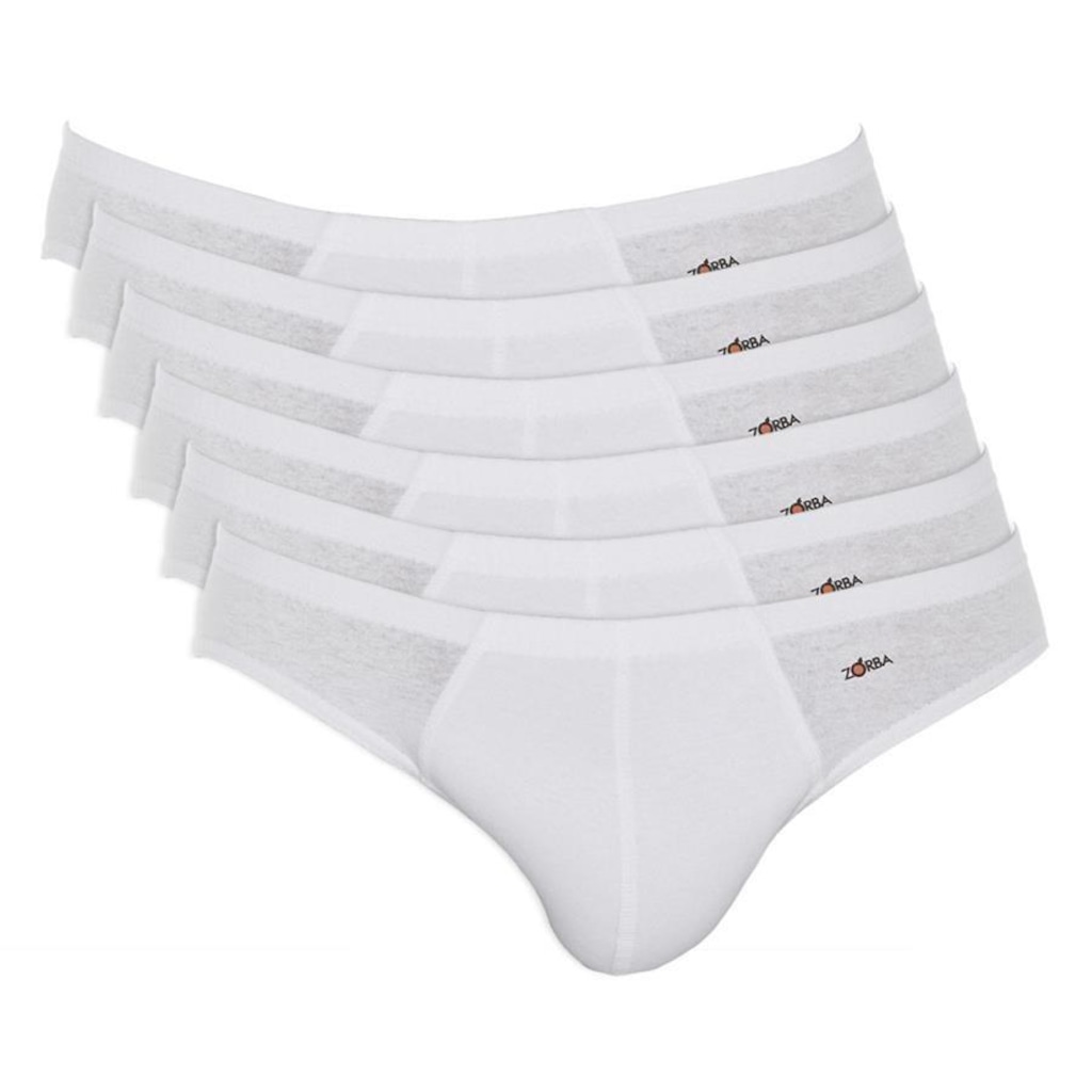 Kit de Cuecas Slip Zorba 791 - Masculino - 6 Unds