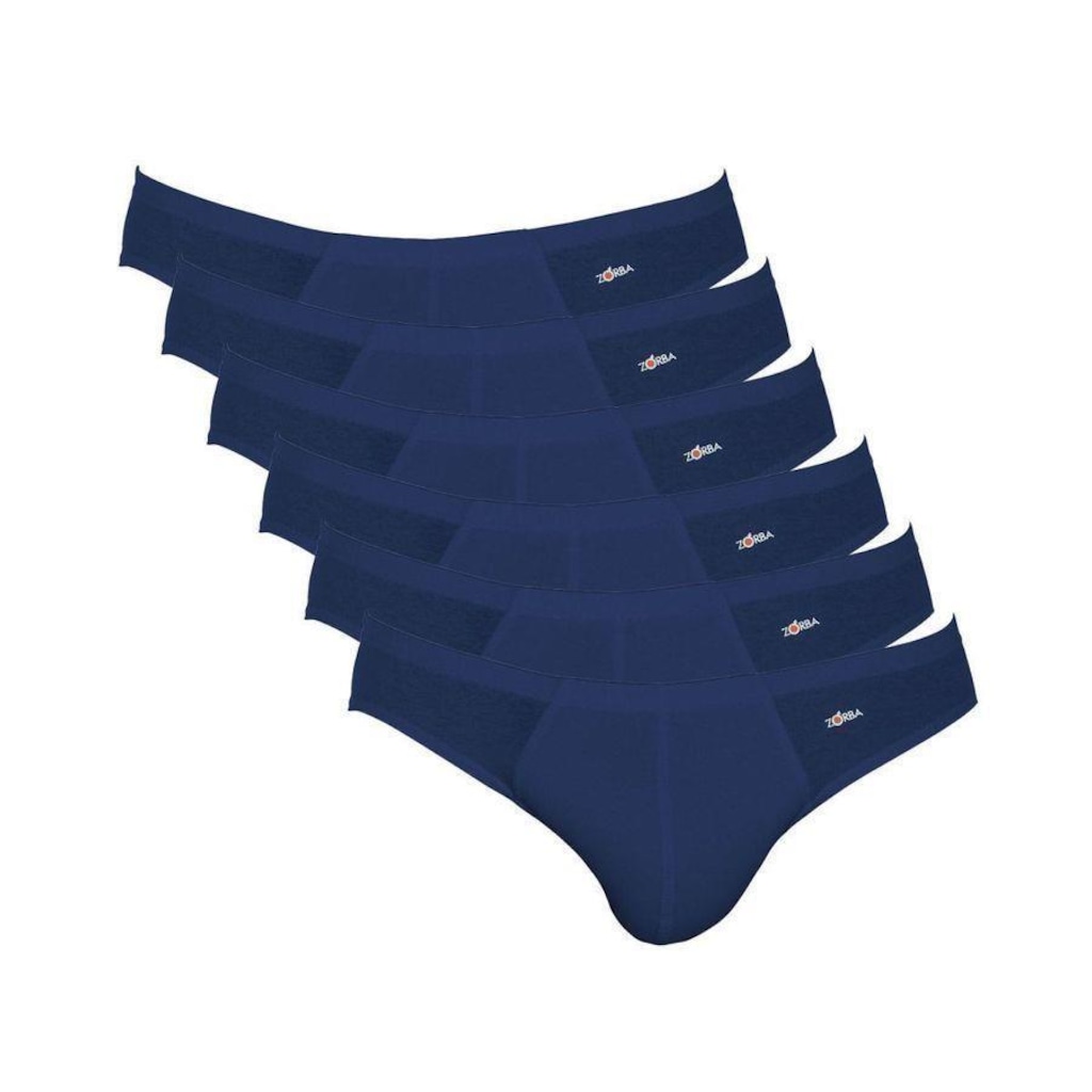 Kit de Cuecas Slip Zorba 791 - Masculino - 6 Unds