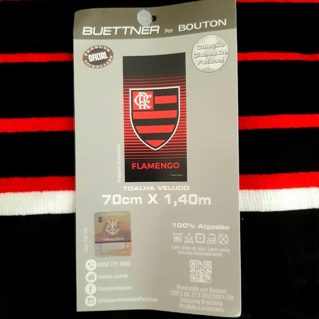 Imagem 2 do produto Toalha de Banho do Flamengo Buettner Oficial - Adulto