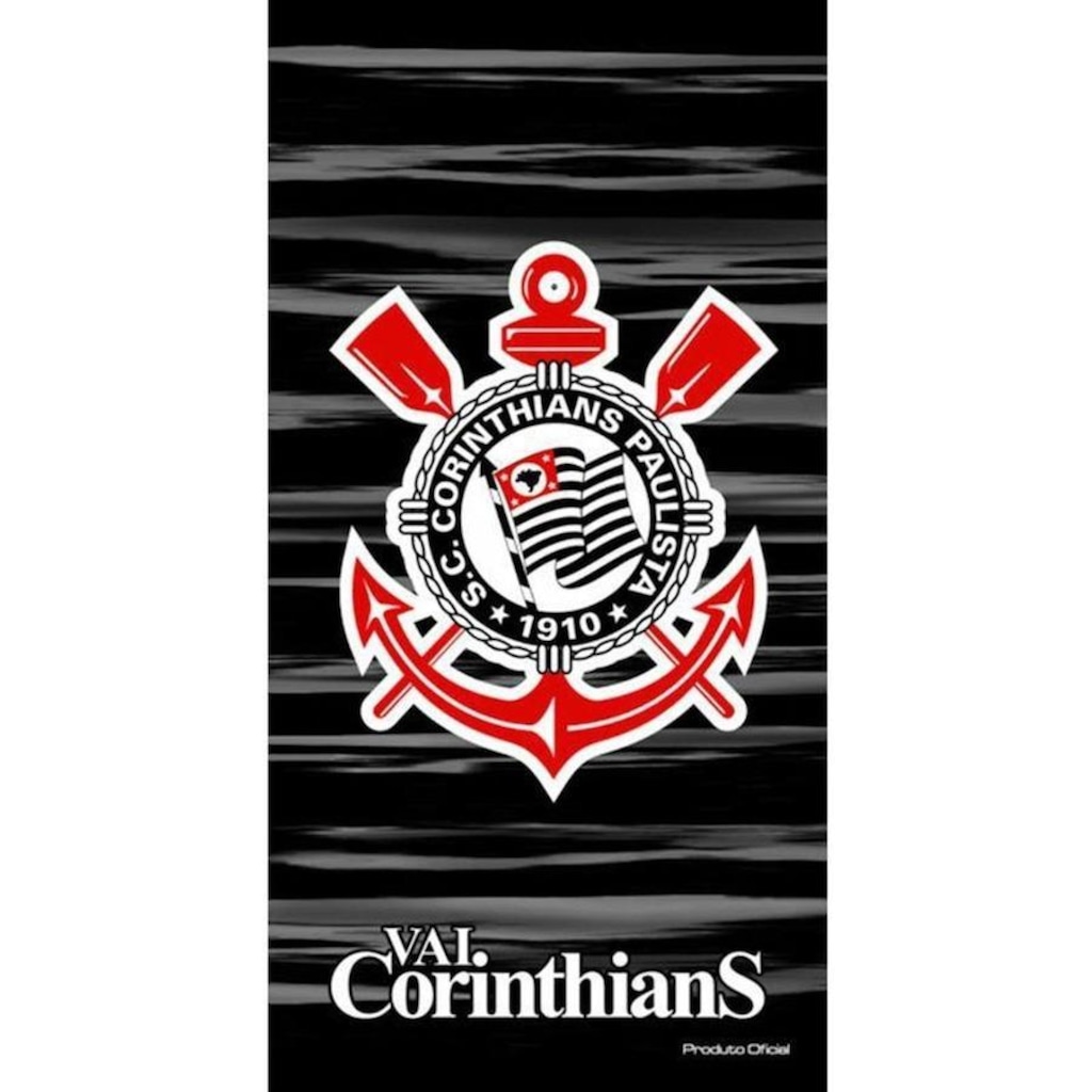 Toalha de Banho do Corinthians Buettner Oficial - Adulto