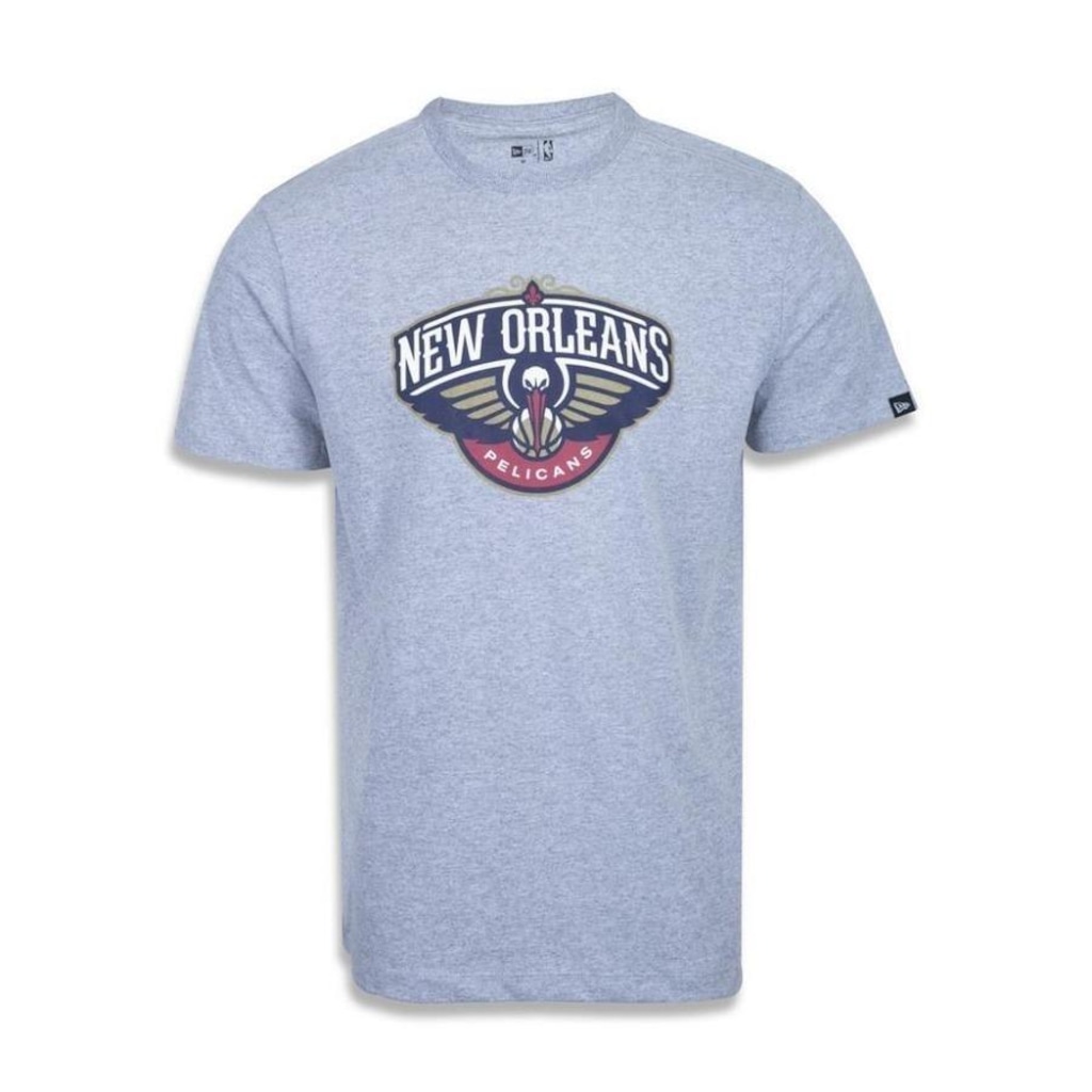 Camiseta New Era Masculina New Orleans Pelicans Basic Logo Nba