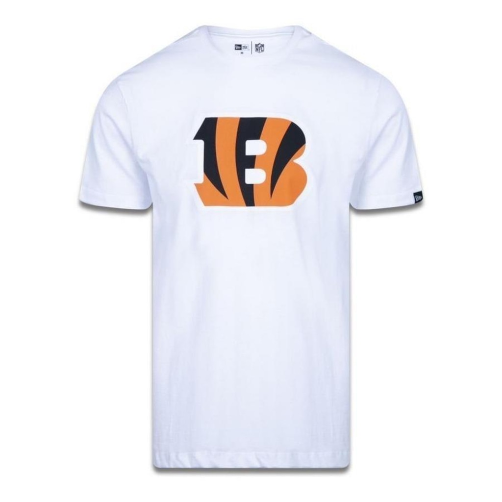 Camiseta New Era Masculina Cincinnati Bengals Logo Time NFL