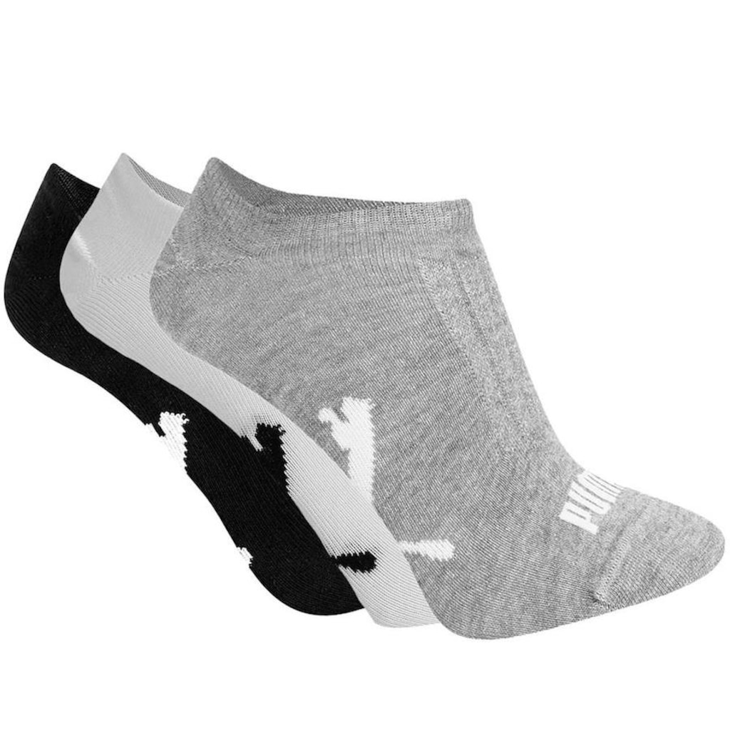 Imagem 1 do produto Meia Sapatilha Puma Esportiva - Adulto - 3 Pares