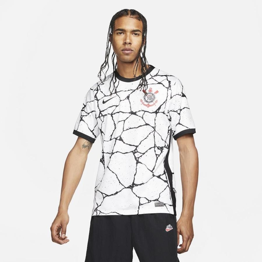 Camisa do Corinthians I 21/22 Nike Torcedor Pro - Masculina - Foto 1