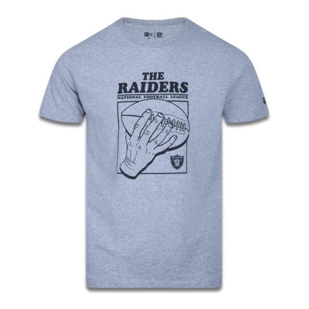 Camiseta New Era Masculina Las Vegas Raiders NFL Street Hand Ball - Foto 1
