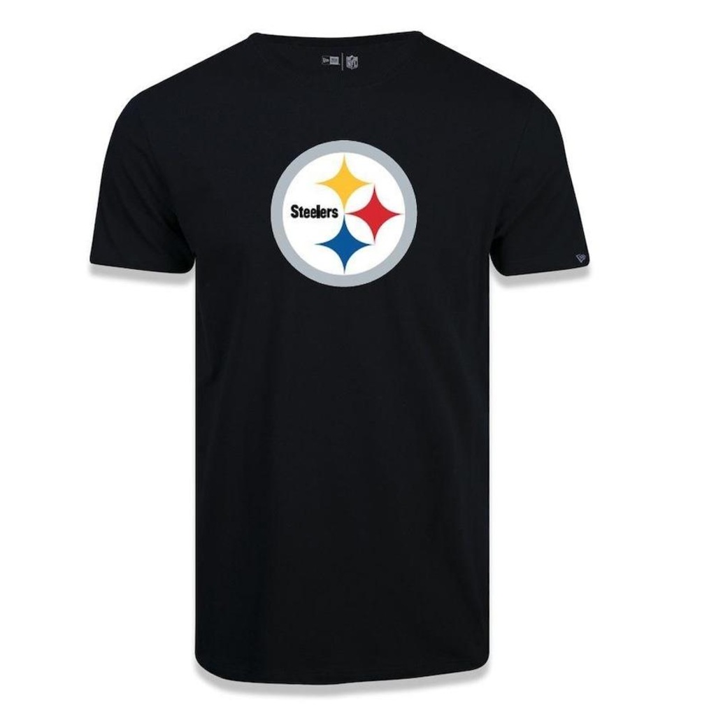 Camiseta New Era NFL Pittsburgh Steelers Logo Time - Masculina