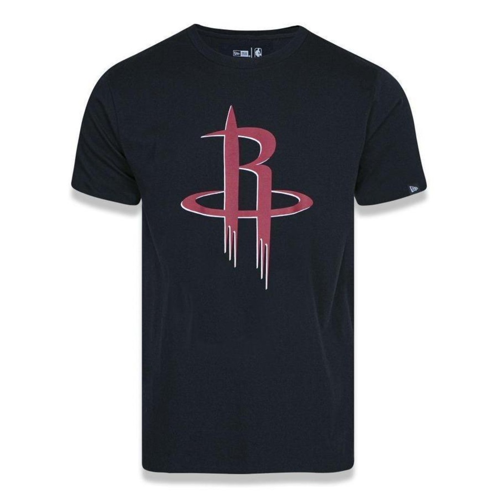 Camiseta New Era Masculina Houston Rockets Basic Logo Nba