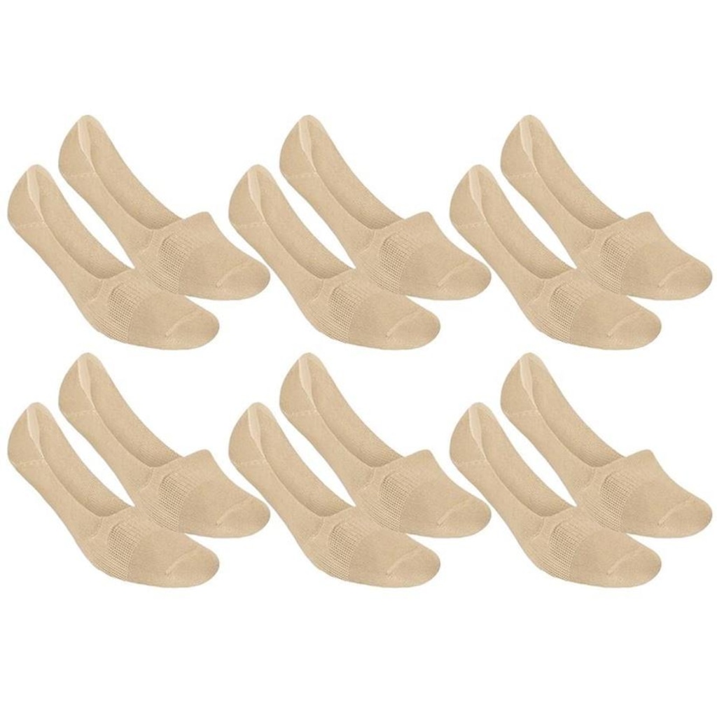Imagem 1 do produto Meia Selene Sapatilha Invisível - Feminino - 6 Pares