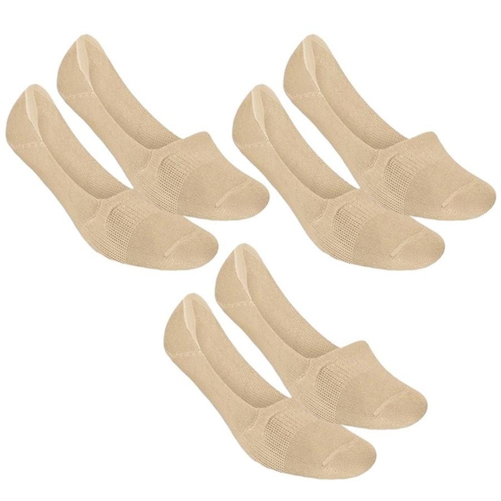 Imagem 1 do produto Meia Selene Sapatilha Invisível - Feminino - 3 Pares