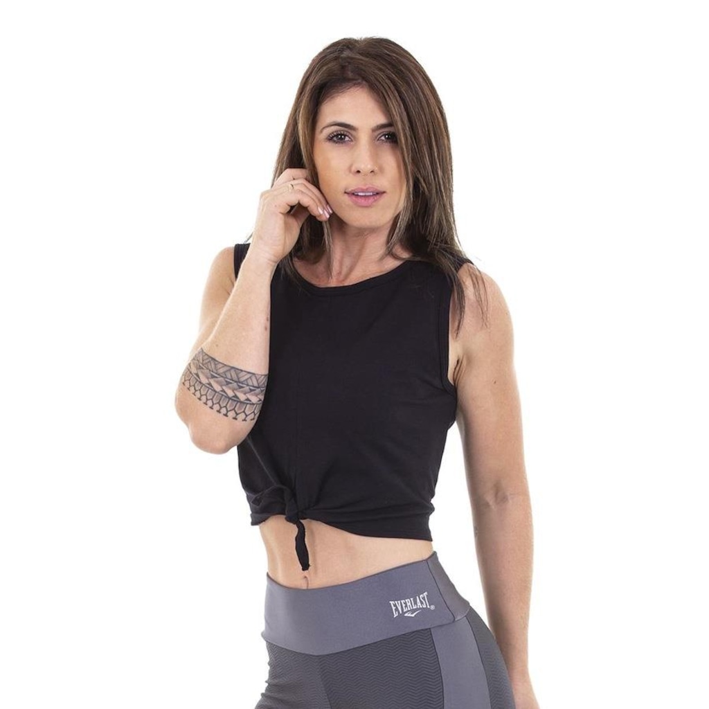Imagem 2 do produto Blusa Cropped Everlast Flores - Feminina