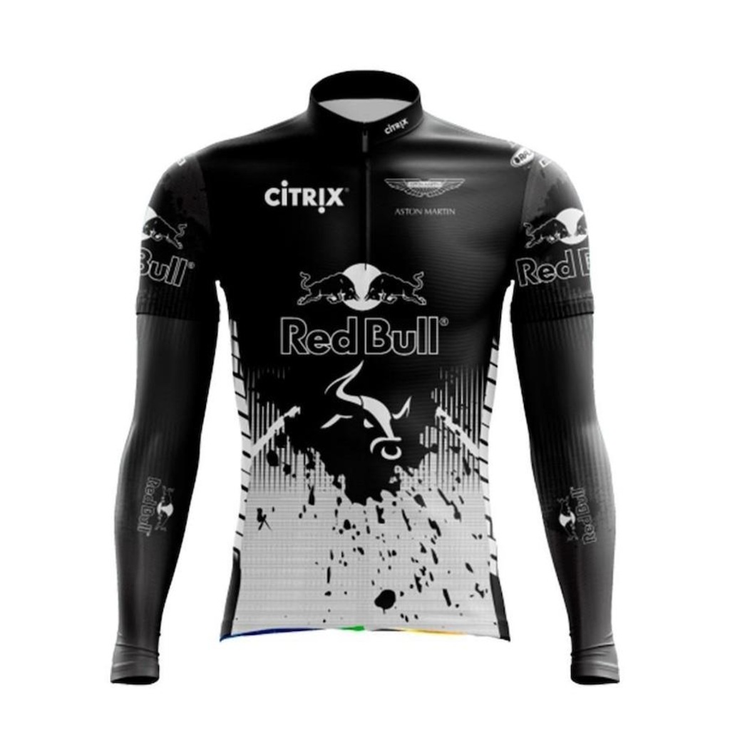 Camisa de Ciclismo Manga Longa Pro Tour Red Bull Advance - Masculino - Foto 1