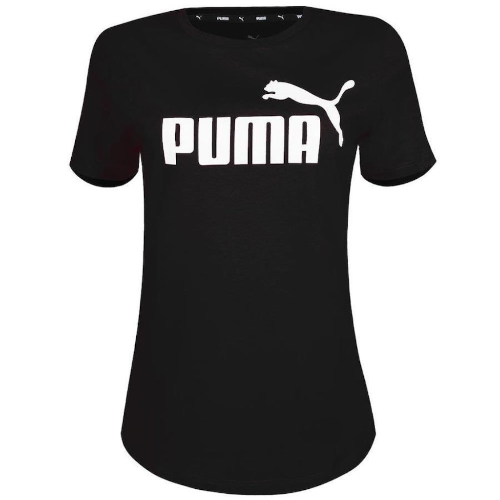 Camiseta Puma Manga Curta Essentials Logo - Feminina