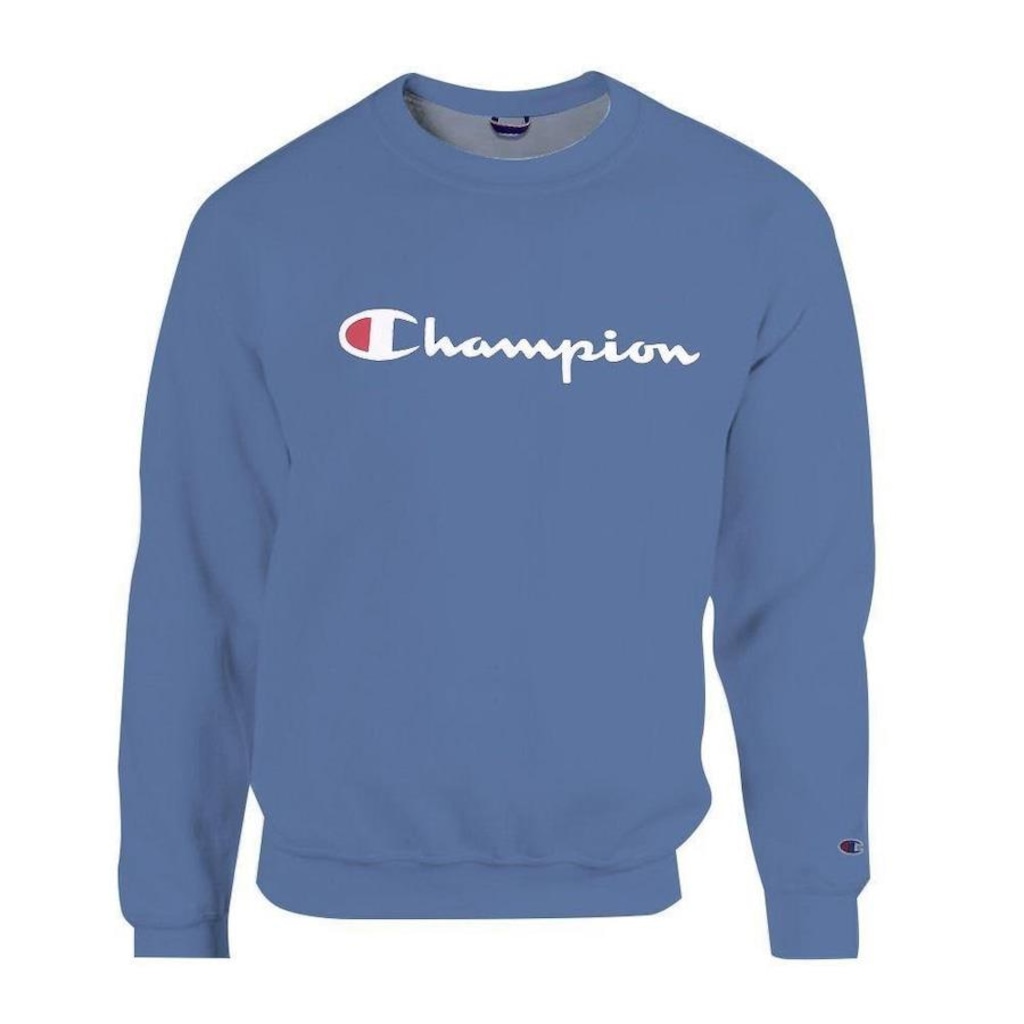 Blusão de Moletom Champion Felpado Script Logo - Masculino