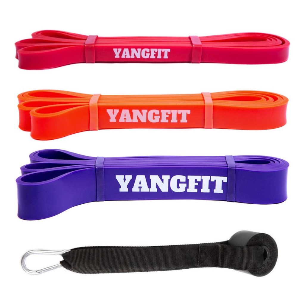 Kit Super Band com Âncora de Porta Yangfit - 3 Intensidades