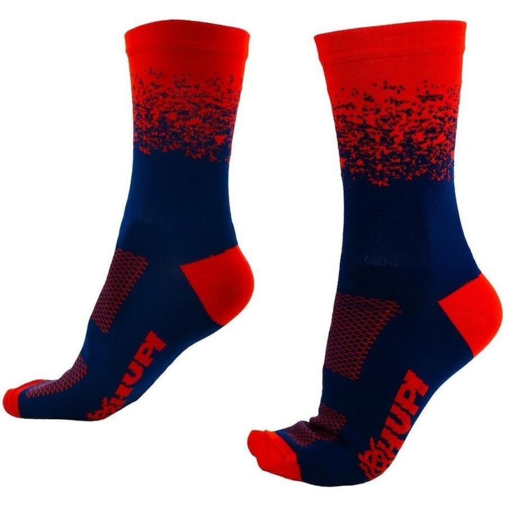 Imagem 2 do produto Meia Hupi Splash para Corrida e Ciclismo Cano Médio - Adulto - 3 Pares