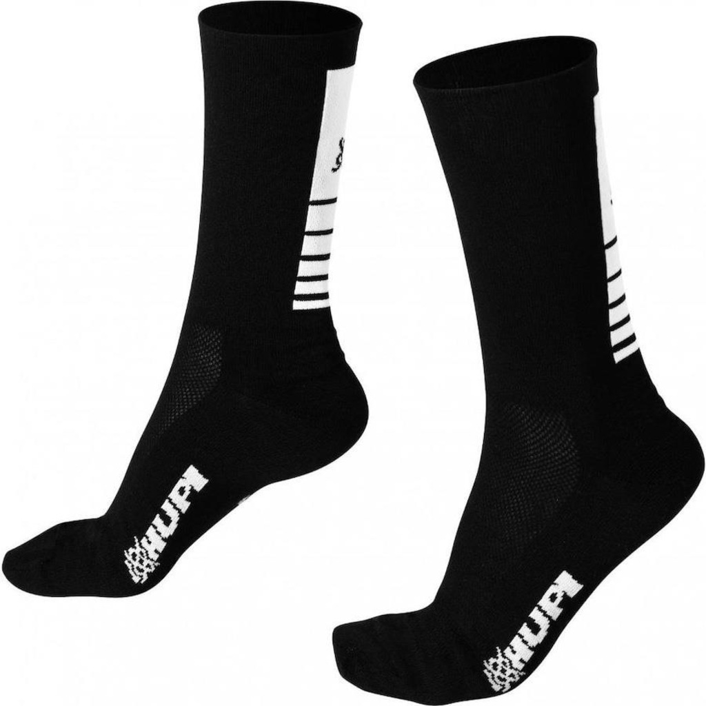 Imagem 2 do produto Meia de Corrida e Ciclismo Hupi Lisas sem Estampas - Adulto - 3 Pares
