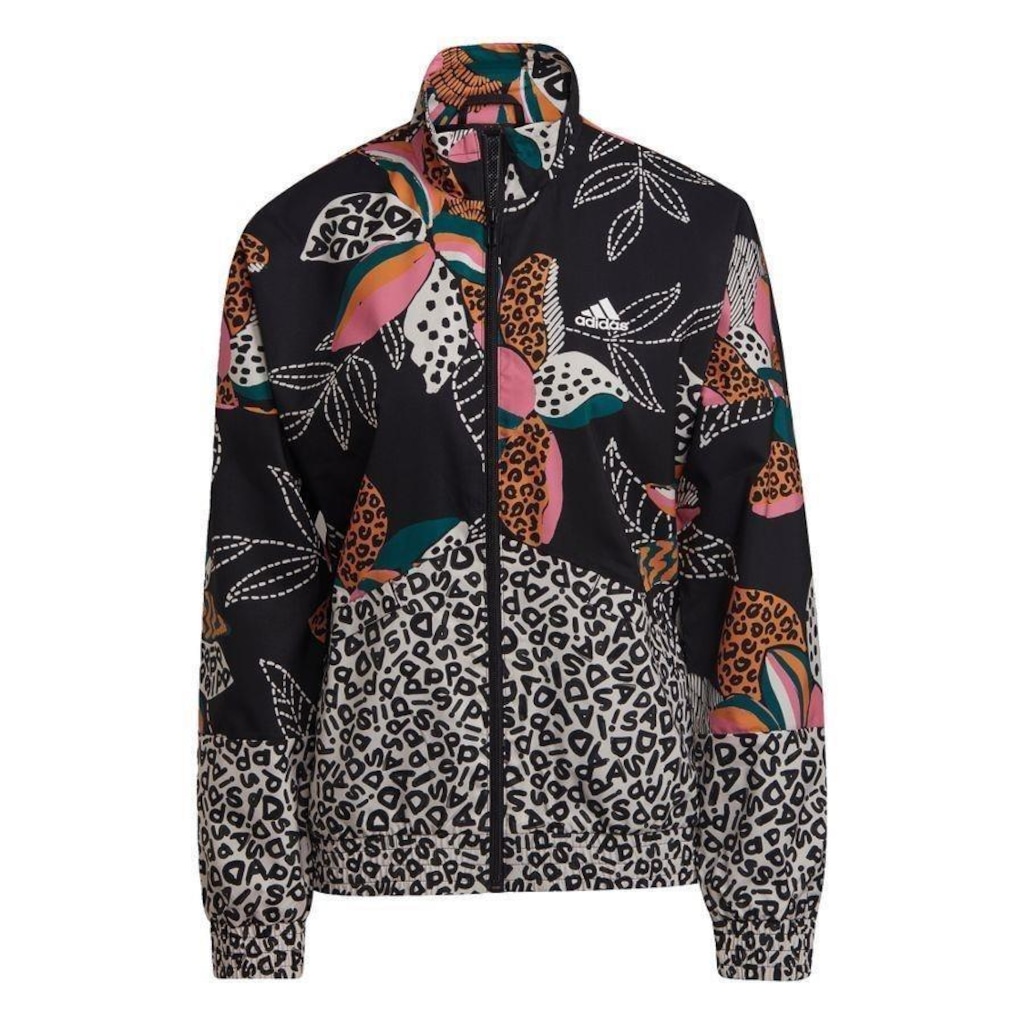 Jaqueta Corta-Vento sem Capuz Leve Estampada FARM Rio Relaxed - Feminina - Foto 1