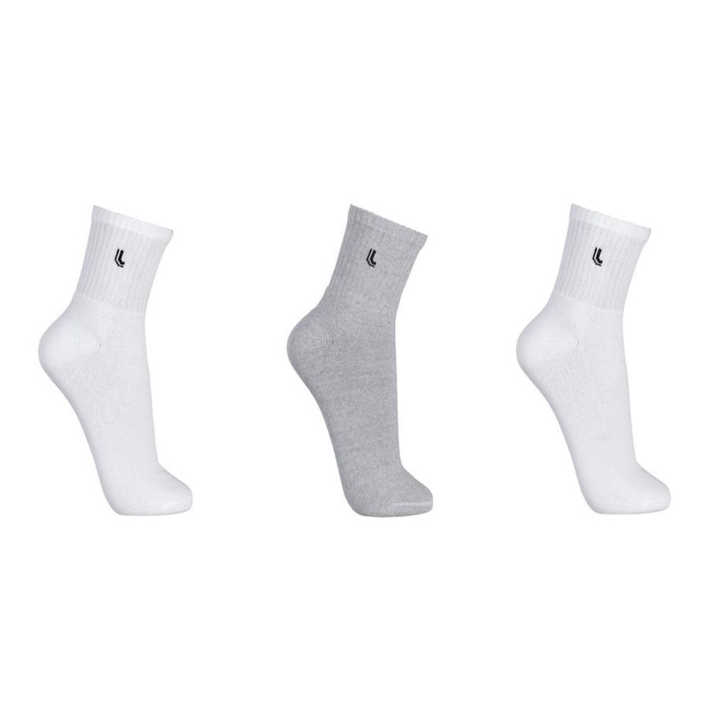 Kit de Meias Cano Médio Lupo Sport com 3 Pares - Adulto - Foto 1