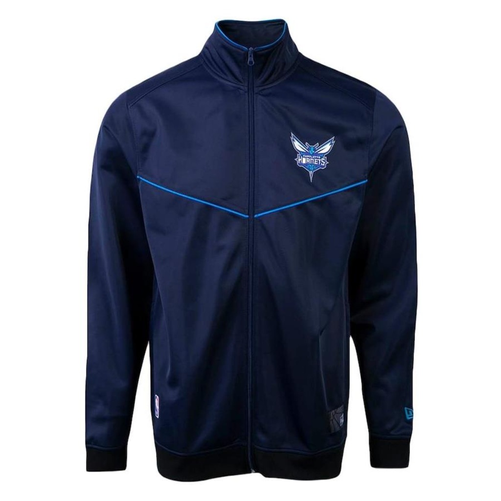 Jaqueta New Era Track Charlotte Hornets - Masculina - Foto 1