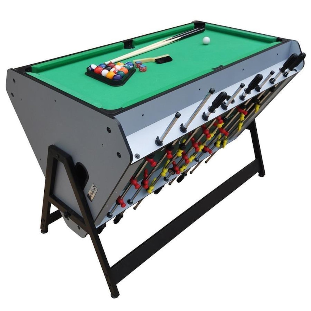 Mesa Multijogos 3 em 1 Pebolim Bilhar e Sinuca Winmax - Foto 1