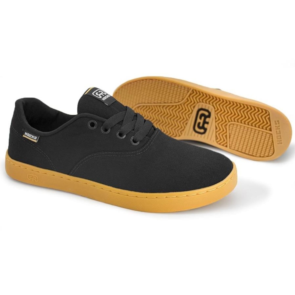 Imagem 2 do produto Tênis Hocks Sonora Skate Canvas Black Natural - Masculino