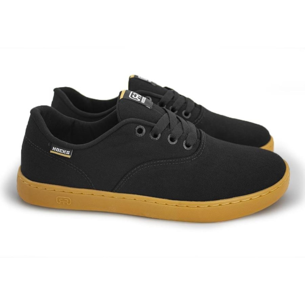 Imagem 3 do produto Tênis Hocks Sonora Skate Canvas Black Natural - Masculino