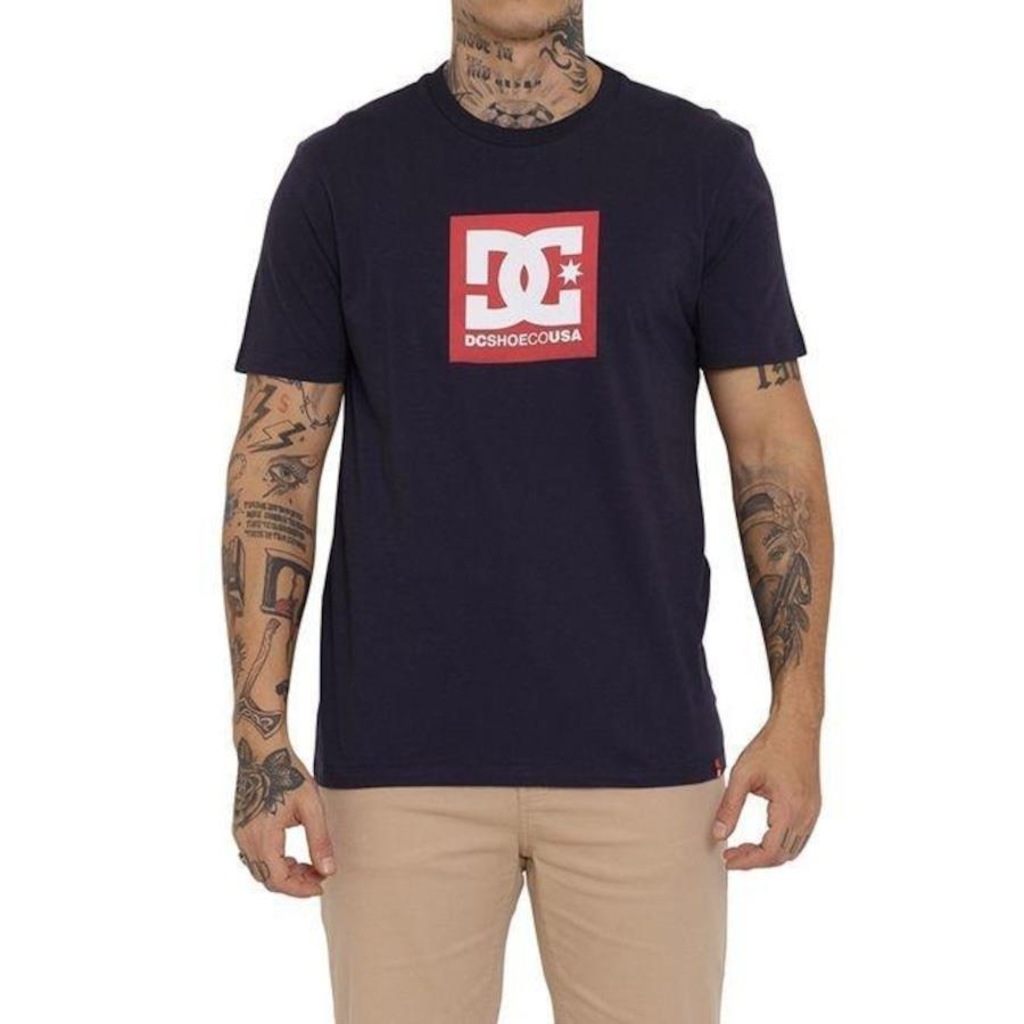 Camiseta DC Shoes DC Square Star - Masculina - Foto 1