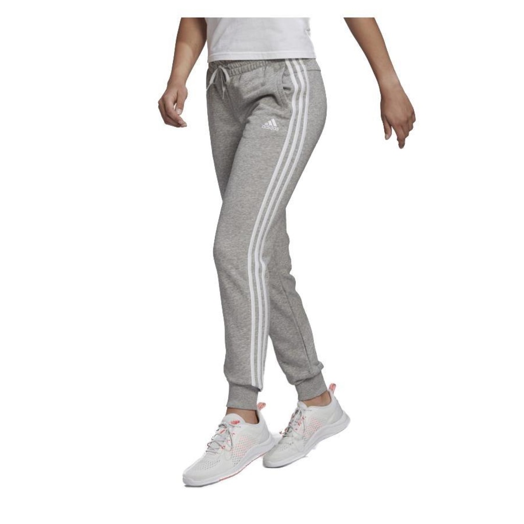 Calça adidas Essentials French Terry 3 Listras - Feminina - Foto 1