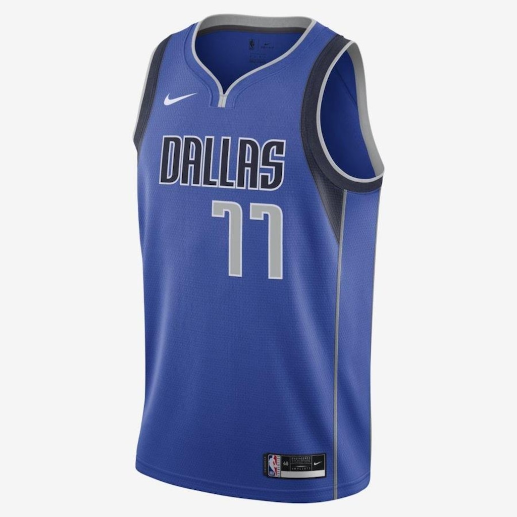 Camiseta Regata Dallas Mavericks Nike Luka Doncic Icon Edition 2020 - Masculina - Foto 1