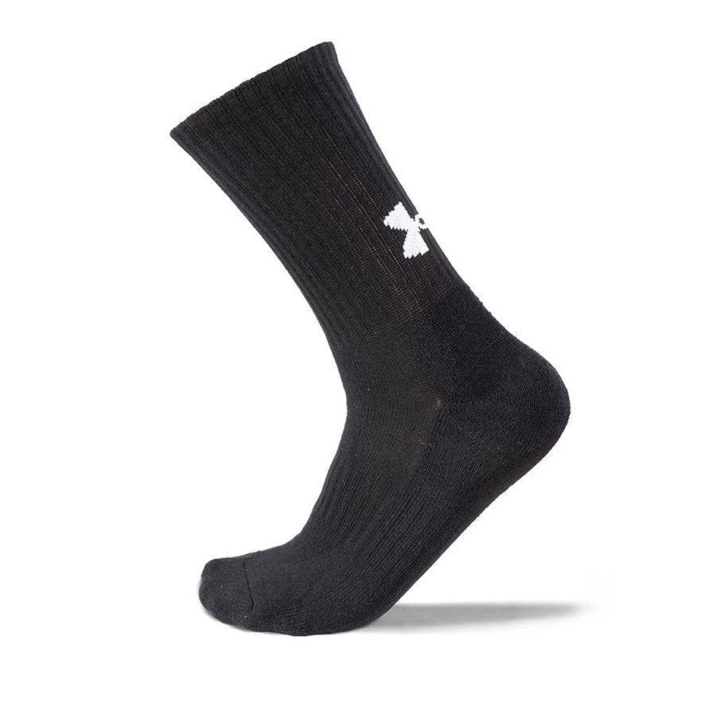 Imagem 2 do produto Kit Meias Under Armour Core Cotton Crew - 3 pares - Adulto