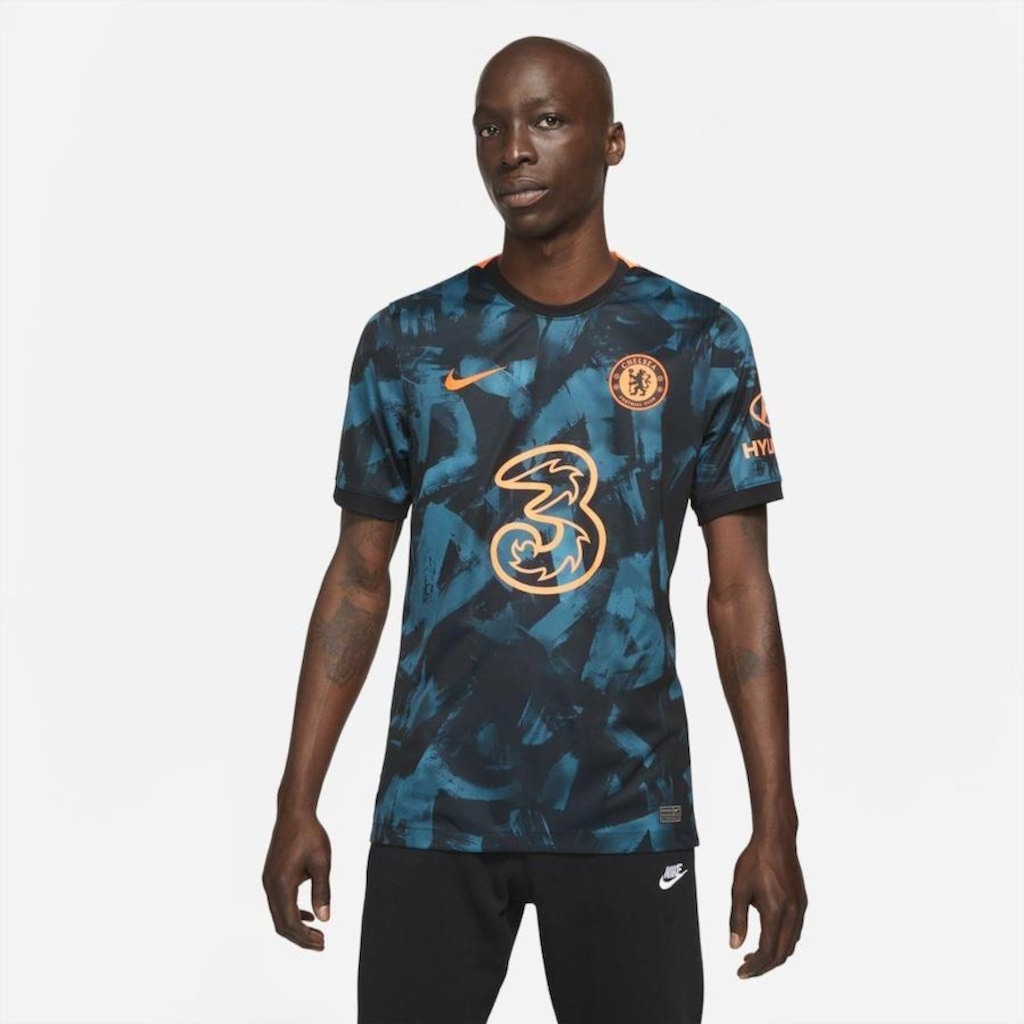 Camisa Chelsea Iii 21/22 Nike Stadium - Masculina - Foto 1