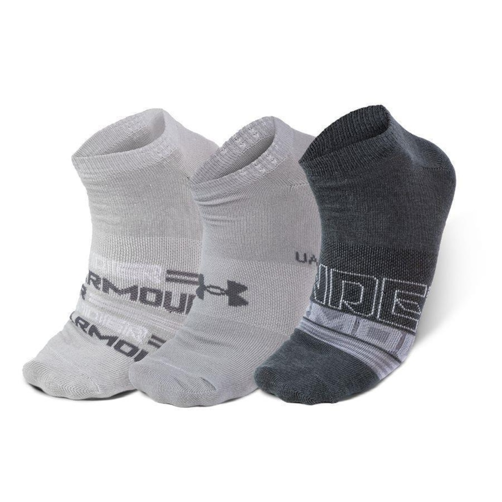 Kit Meias Under Armour Essential NS - 3 Pares - Unissex - Foto 1