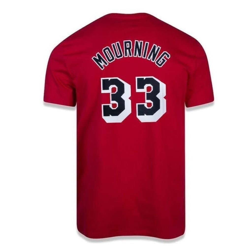 Camiseta Miami Heat Mitchell & Ness Alonzo Mourning 33 - Masculina