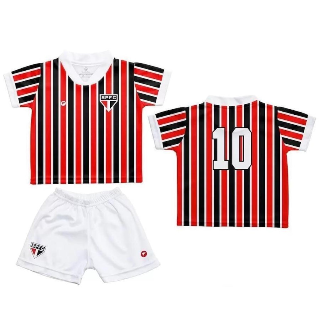 Imagem 3 do produto Kit Uniforme de Futebol do São Paulo Torcida Baby 031S - Infantil