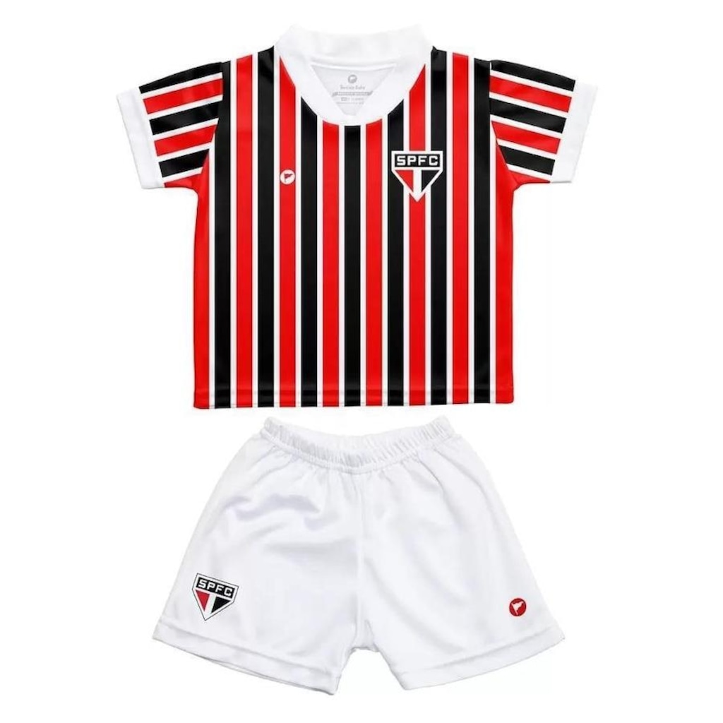 Kit Uniforme de Futebol do São Paulo Torcida Baby 031S - Infantil