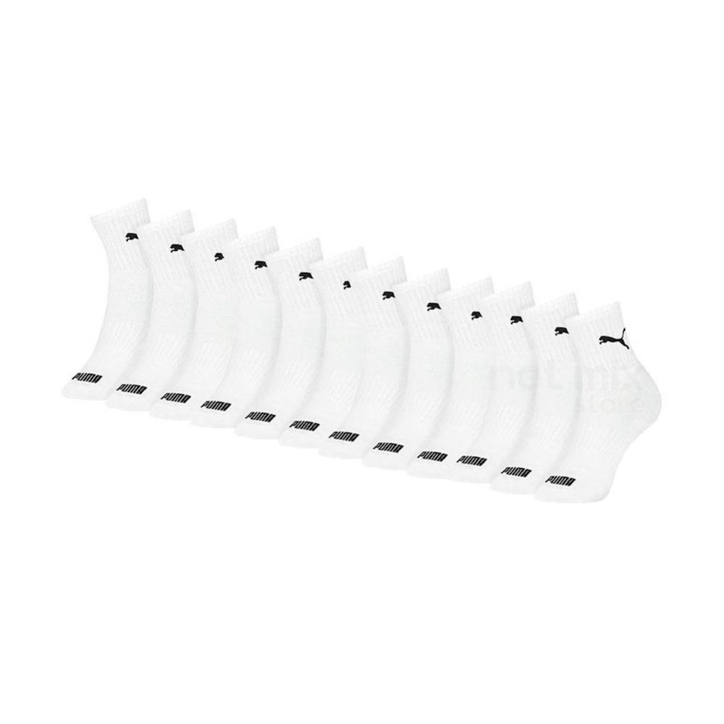 Kit de Meia Cano Médio Puma com 12 Pares - Adulto - Foto 1