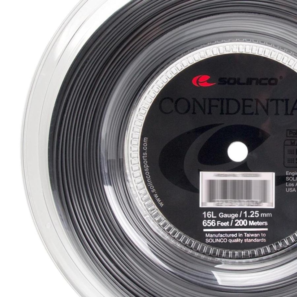 Imagem 2 do produto Corda Solinco Confidential 16L - 1.25mm - 200 metros