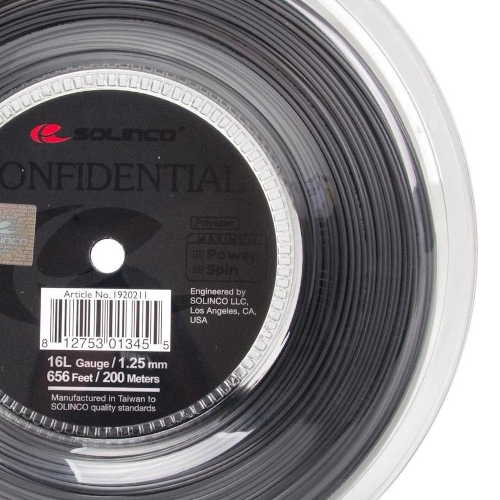 Imagem 3 do produto Corda Solinco Confidential 16L - 1.25mm - 200 metros