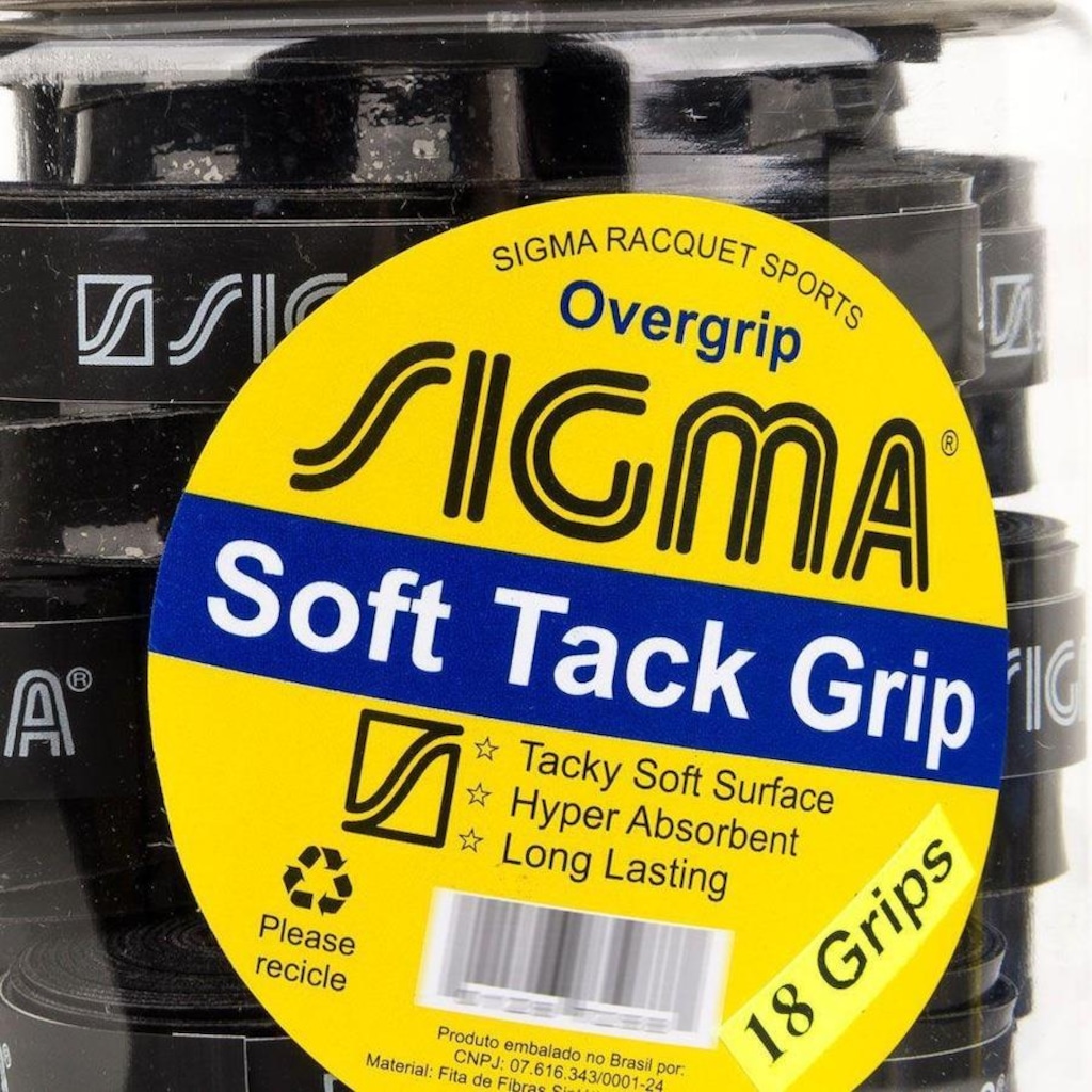 Imagem 2 do produto Overgrip Sigma Soft Tack Pote - 18 Unidades