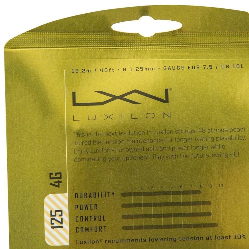 Imagem 4 do produto Corda Luxilon Set Individual 4G 16L - 1.25mm