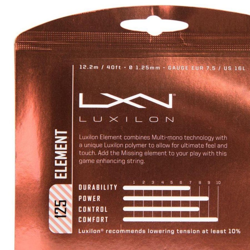Imagem 5 do produto Corda Luxilon Element 16L 1.25Mm - Set Individual